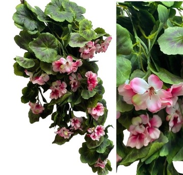 Цветочная гирлянда Герань Искусственные висячие цветы Плющ Сурфиния