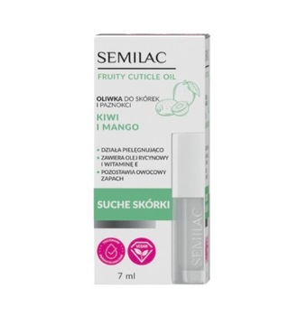 Pielęgnująca oliwka do skórek i paznokci kiwi i mango Semilac 7ml