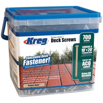 KREG Protec-Kote WKRĘTY DO DESEK TARASOWYCH 700PC