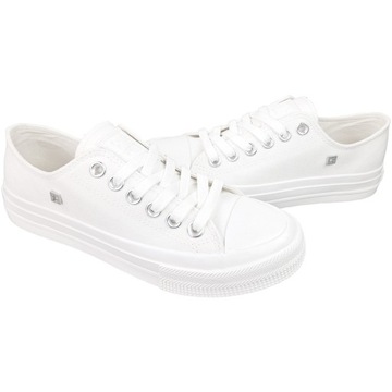 Białe Trampki Męskie Big Star tenisówki Klasyczne niskie buty NN174111 41