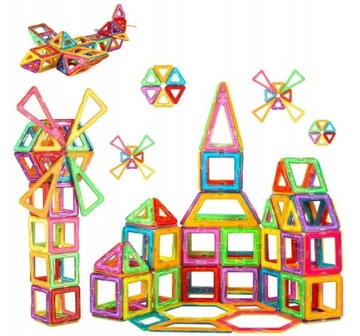 ZABAWKA KLOCKI MAGNETYCZNE MAGICAL MAGNET ZABAWKI PREZENT DLA DZIECI