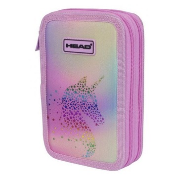 Пенал с двумя отделениями без оборудования Astra Head AC2 Unicorn Ombre Unicorn
