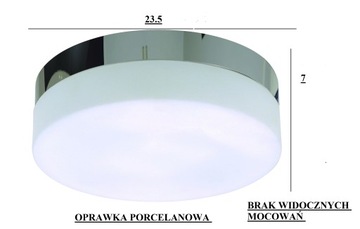 LAMPA WISZĄCA SUFITOWA PLAFON LED NOWOCZESNA CHROM