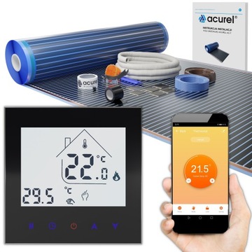 Folia grzewcza na podczerwień 140W/m² + Termostat WiFi Zestaw 15m²