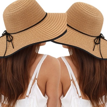 ЛЕТНЯЯ ПЛЯЖНАЯ СОЛОМНАЯ ШЛЯПА БОЛЬШАЯ УДОБНАЯ ЖЕНСКАЯ ЖЕНСКАЯ МОДА 2343