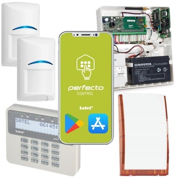 Zestaw alarmowy SATEL PERFECTA 2 czujki BOSCH PET
