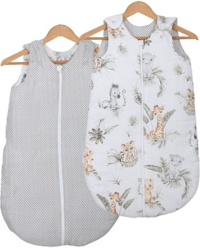 ŚPIWOREK MUŚLINOWY DO SPANIA NIEMOWLĘCY BAWEŁNA 100% BABYMAM