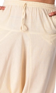 Spodnie haremki bawełniane alladynki szarawary z kieszeniami