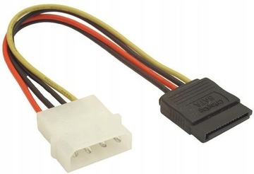 Przejściówka zasilania do dysków Molex - SATA 15cm