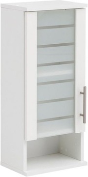 Szafka Łazienkowa Ścienna NIKO Półka szer. 30 cm, szklane drzwi Regał
