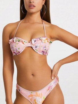 RIVER ISLAND BIKINI DÓŁ KWIATY MPF XXH__M