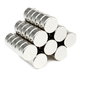 MAGNES NEODYMOWY WALCOWY 10x5 mm MOCNY, okrągły, krążek, HUNTER - 10 SZTUK