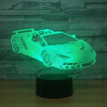 Светодиодный ночник 3D CAR Lamborghini