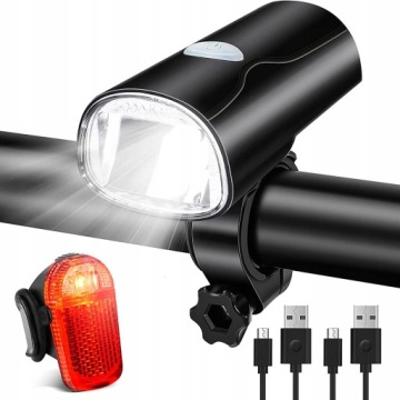 Led Světlo Na Kolo S Možností Nabíjení Přes Usb, Sada Zadních Světel