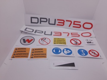 Zestaw naklejek do zagęszczarki DPU3750