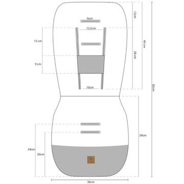Вставка для коляски Latte Follow The Zebra - Бархат