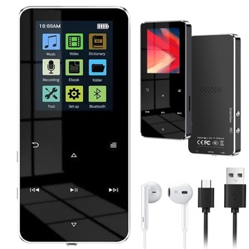 ODTWARZACZ MP3 / MP4 MINI WALKMANA BLUETOOTH 5.0 16GB HiFi RADIO AVI AMA