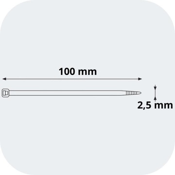 КАБЕЛЬНЫЕ НАКОПИТЕЛИ БЕЛЫЕ 2,5х100 мм 100 шт.
