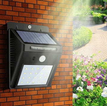 Lampa solarna z czujnikiem zmierzchu ruchu lampka