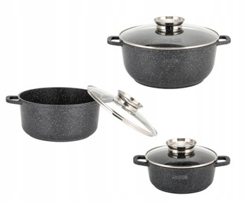 Набор алюминиевых кастрюль ПРЕМИУМ 12 шт.