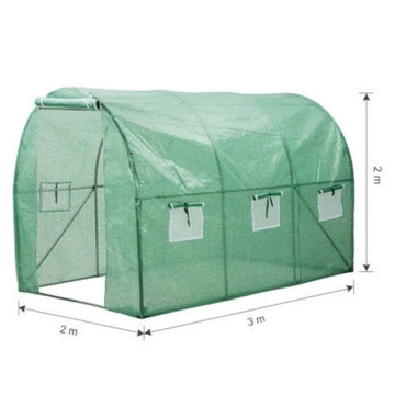 ФОЛЬГОВЫЙ ТУННЕЛЬ САДОВАЯ ТЕПЛИЦА 3х2м ФОЛЬГОВЫЙ ТЕНТ САЖЕН ОВОЩЕЙ 6м2