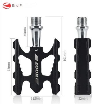 LUNJE Bicycle Pedal Aluminum Alloy Du Bearing MTB Bicycle Pedals for