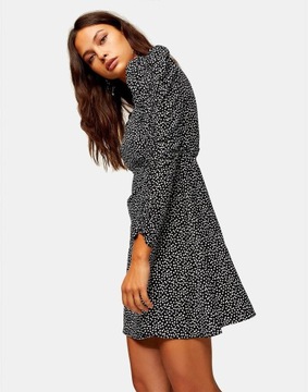 GROSZKI DŁUGI RĘKAW 0YD XXJ__S TOPSHOP PETITE MINI SUKIENKA PRINT