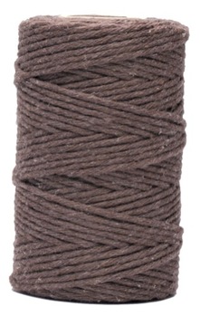 Sznurek bawełniany do makramy Brązowy 60m 2mm