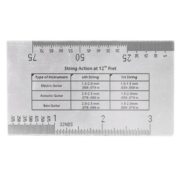 Измеритель действия струны Многофункциональная линейка для