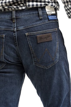 Męskie spodnie jeansowe proste Wrangler GREENSBORO W32 L32