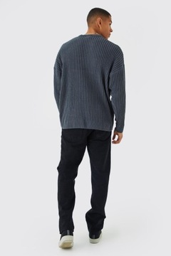 Boohoo NG2 rgf prążkowany sweter oversize XL
