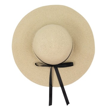 ЖЕНСКАЯ плетеная летняя соломенная шляпа, пляжная СОЛОМА, с большими полями