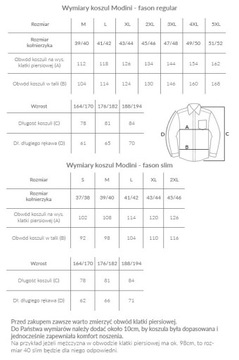 Biało-niebieska koszula męska Modini Y59 176-182 / 40-Regular