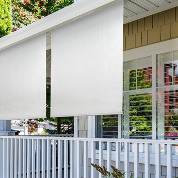 Markiza pionowa balkonowa tarasowa roleta osłona 240x240 cm Piaskowa