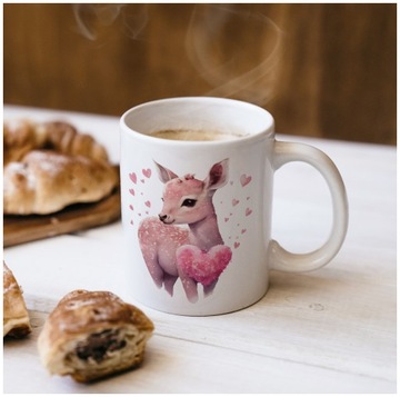 Кружка ко Дню святого Валентина, олень, подарок ко Дню святого Валентина