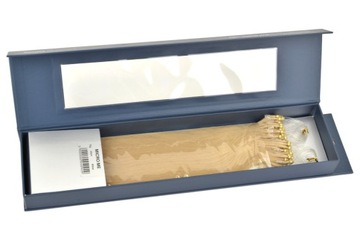 WŁOSY NATURALNE MIKRORINGI 40cm 70g kolor SILVER