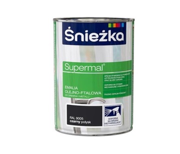 SUPERMAL EMALIA CZARNY POŁYSK 0,8 L