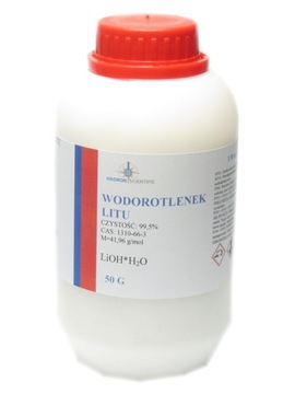 WODOROTLENEK LITU ( 1HYDRAT ) CZYSTY - 50 G