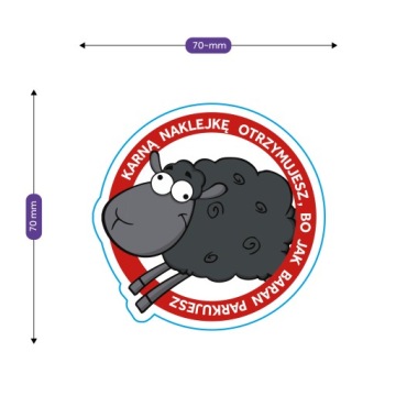 Штрафные к*тасы-наклейки MIX 8 дизайнов