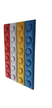 Miękkie panele ścienne klocki lego/ 12,5 x 75 cm