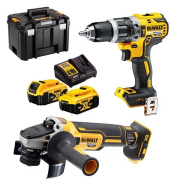 ZESTAW COMBO WKRĘTARKA + SZLIFIERKA 2x5.0Ah DEWALT