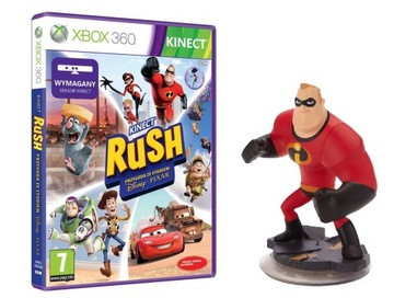 KINECT DISNEY RUSH polska wersja z bajkową figurką