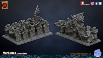 Dwarf Clan Marksmen x5 - DL Miniatures