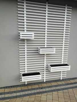 деревянный цветочный горшок с решеткой + бесплатные вставки из ПВХ