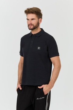 EMPORIO ARMANI Czarne polo XXL