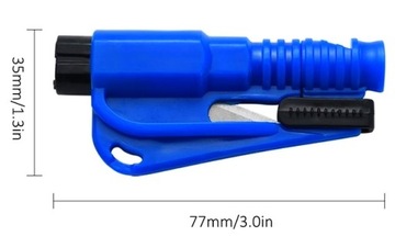 АВТОМОБИЛЬНЫЙ БРЕЛОК 3в1 МОЛОТОК БЕЗОПАСНОСТИ РЕМНЬ БЕЗОПАСНОСТИ НОЖ СВИСТОК