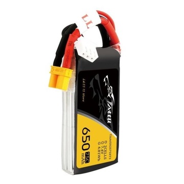TATTU MOCNY AKUMULATOR BATERIA 650MAH 7.4V 75C 2S1P JST-XH KONEKTOR XT30
