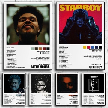 Plakat na płótnie Hip-hopowy raper The Weeknd Musi