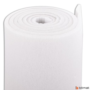 Ткань фильтровальная нетканая Фильтр для рекуператора вентиляции М5 50мм в рулоне