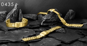 БРАСЛЕТ ДЛЯ ЧАСОВ - 20 ММ - ЗОЛОТО - СТАЛЬ